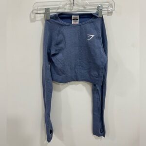 Gymshark blue long sleeve top